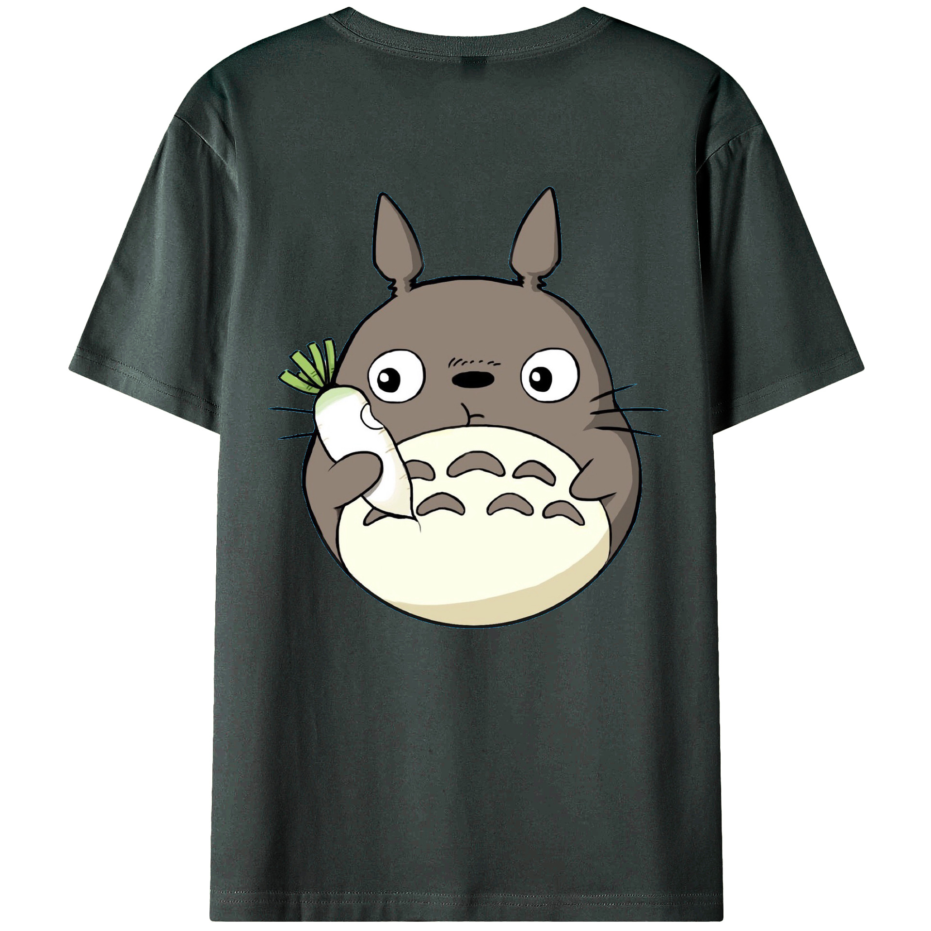 （画像用） となりのトトロ 草壁メイ 草壁サツキ My Neighbor Totoro Satsuki Kusakabe Mei Kusakabe 綿100％ メンズ半袖Tシャツ（バックプリント） 通気性